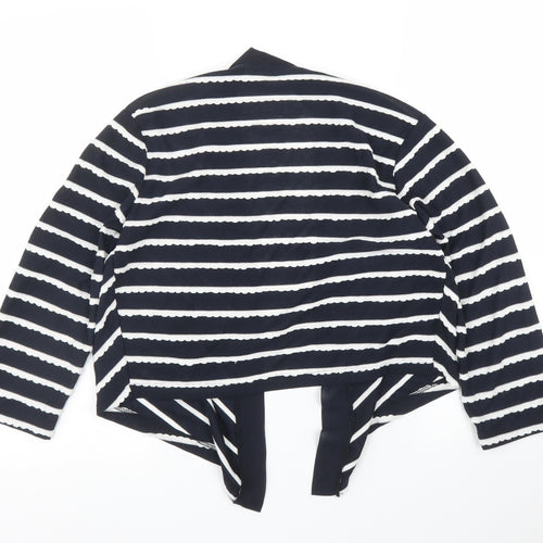 Per Una Womens Blue Striped  Wrap Blouse Size 12