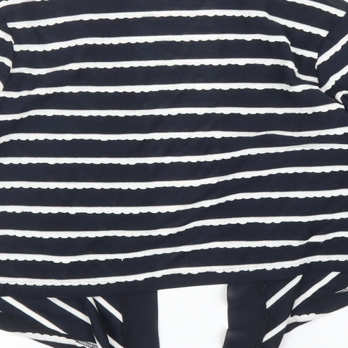 Per Una Womens Blue Striped  Wrap Blouse Size 12