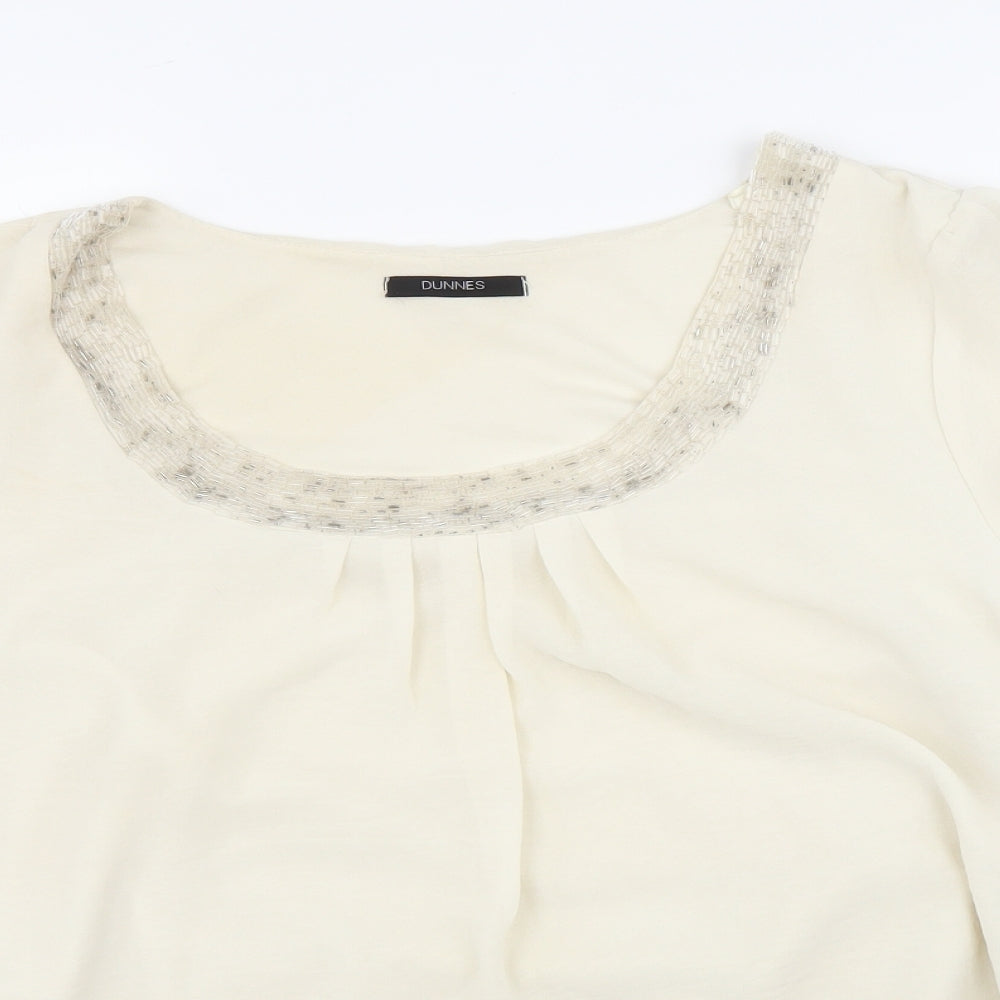 Dunnes Womens White   Basic Blouse Size 20
