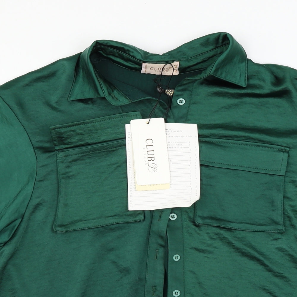 club london Womens Green   Basic Blouse Size 8