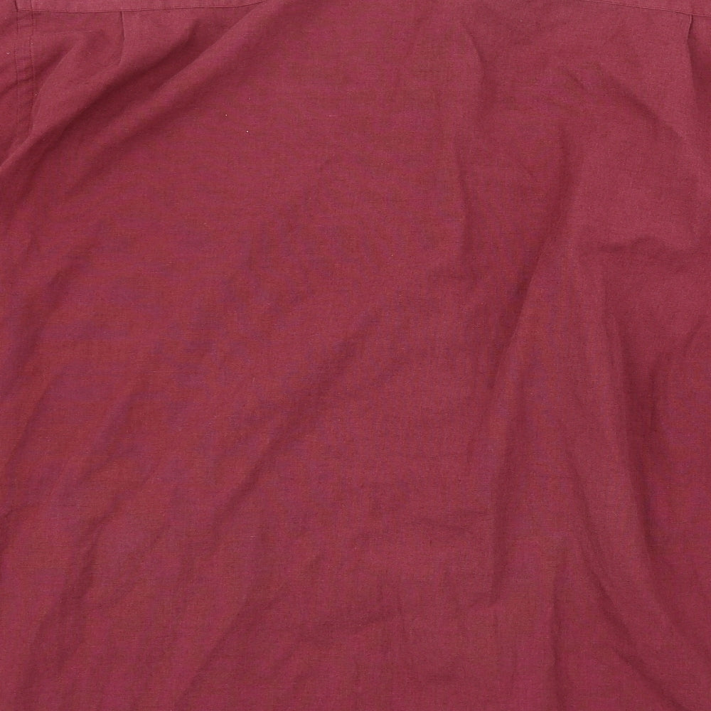 Marks and Spencer Mens Purple    Button-Up Size 17.5