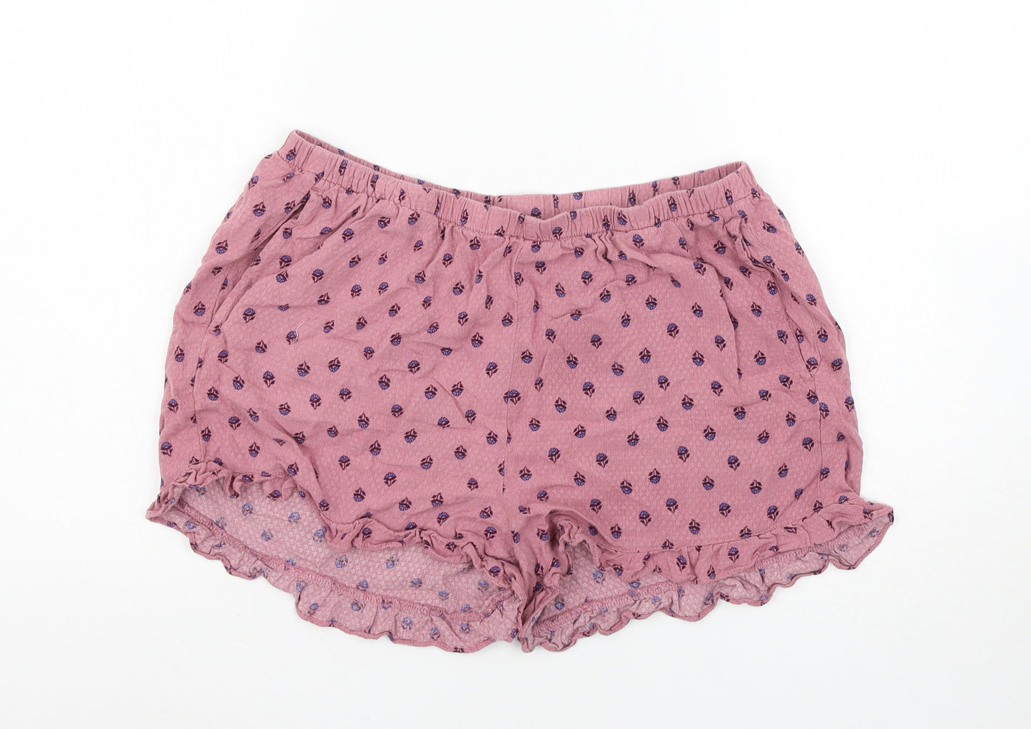 NEXT Womens Pink Floral  Capri Pyjama Pants Size 10