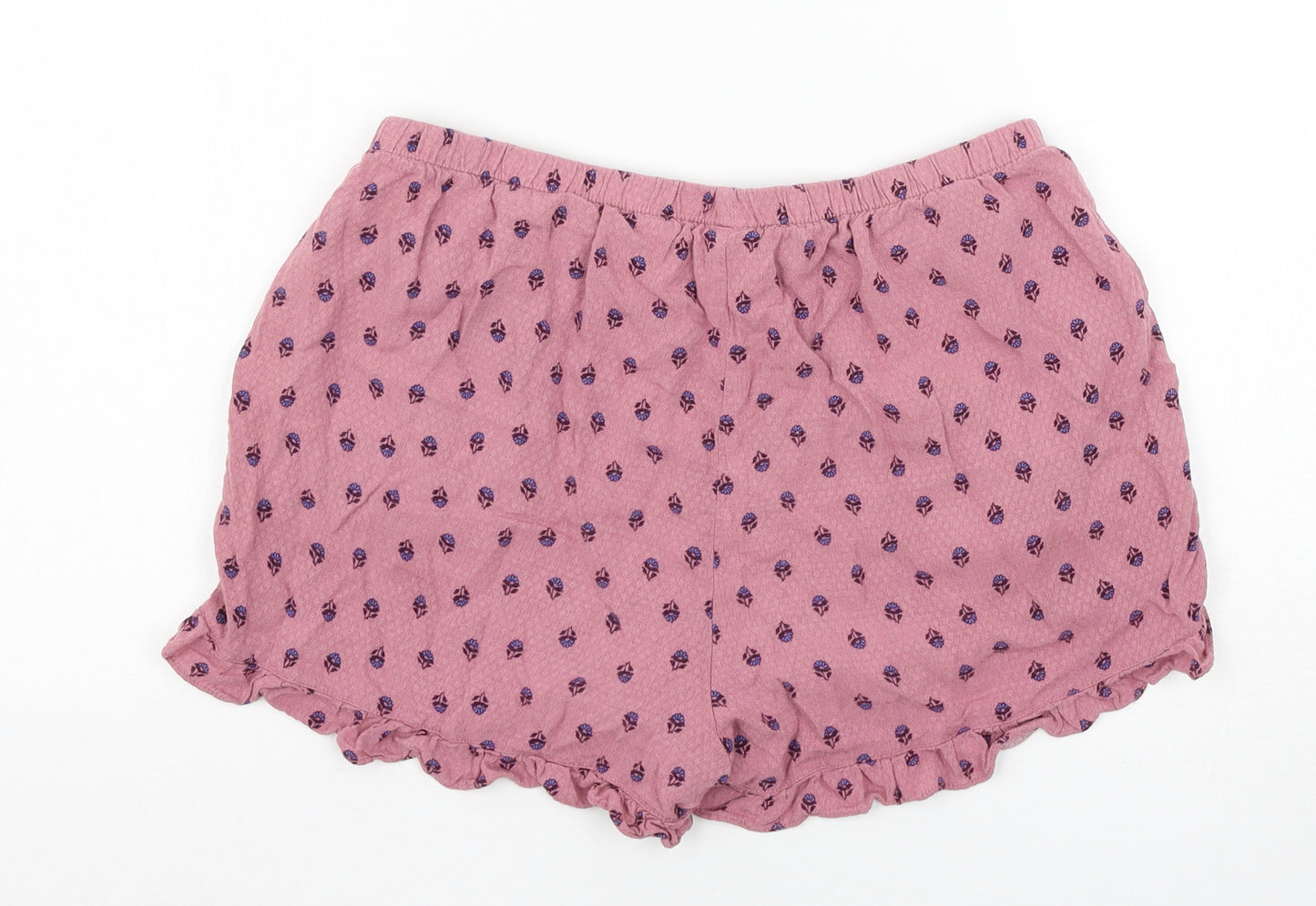 NEXT Womens Pink Floral  Capri Pyjama Pants Size 10