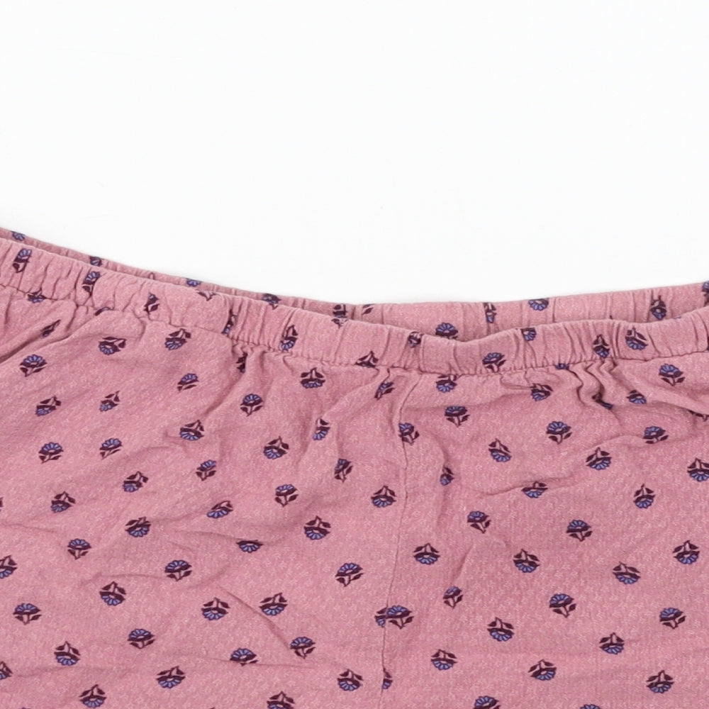 NEXT Womens Pink Floral  Capri Pyjama Pants Size 10