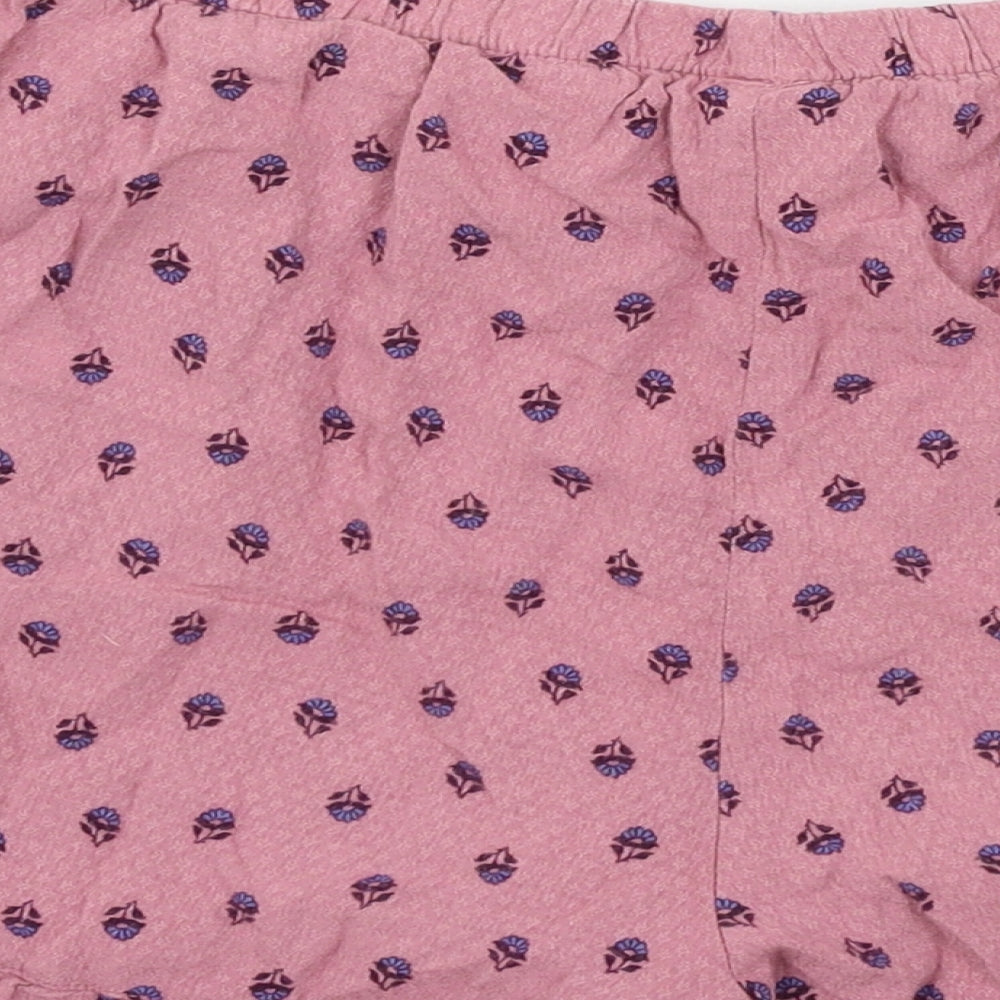 NEXT Womens Pink Floral  Capri Pyjama Pants Size 10