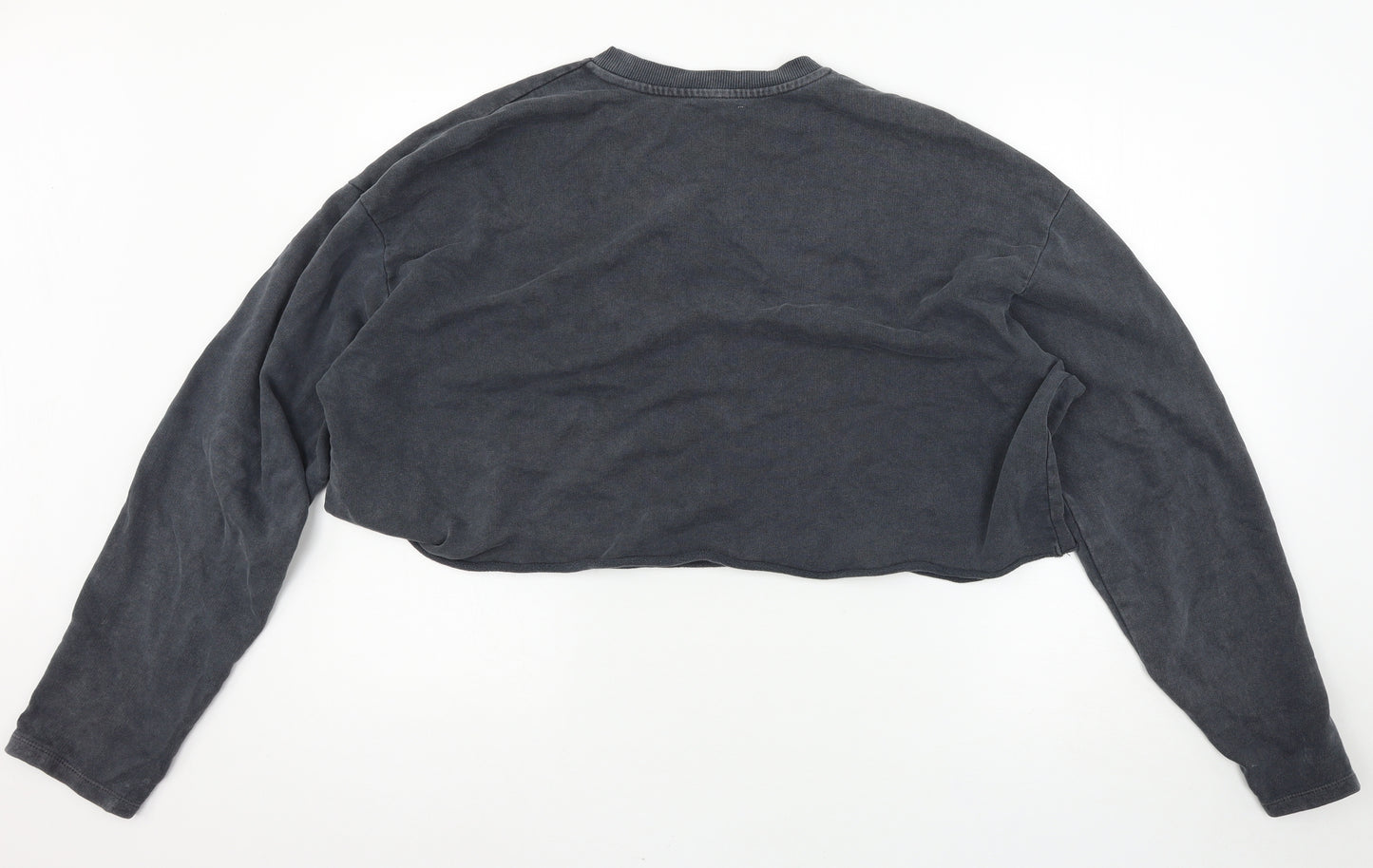 Topshop Womens Grey   Pullover Sweatshirt Size 10