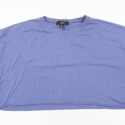 Missguided Womens Blue   Basic T-Shirt Size 10