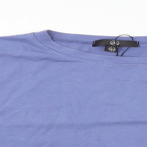 Missguided Womens Blue   Basic T-Shirt Size 10