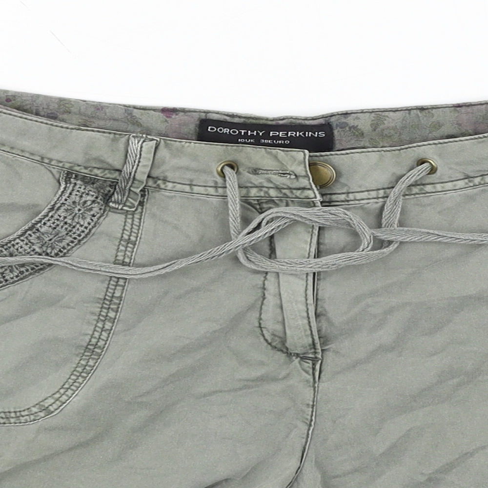 Dorothy Perkins Womens Green   Cargo Shorts Size 12