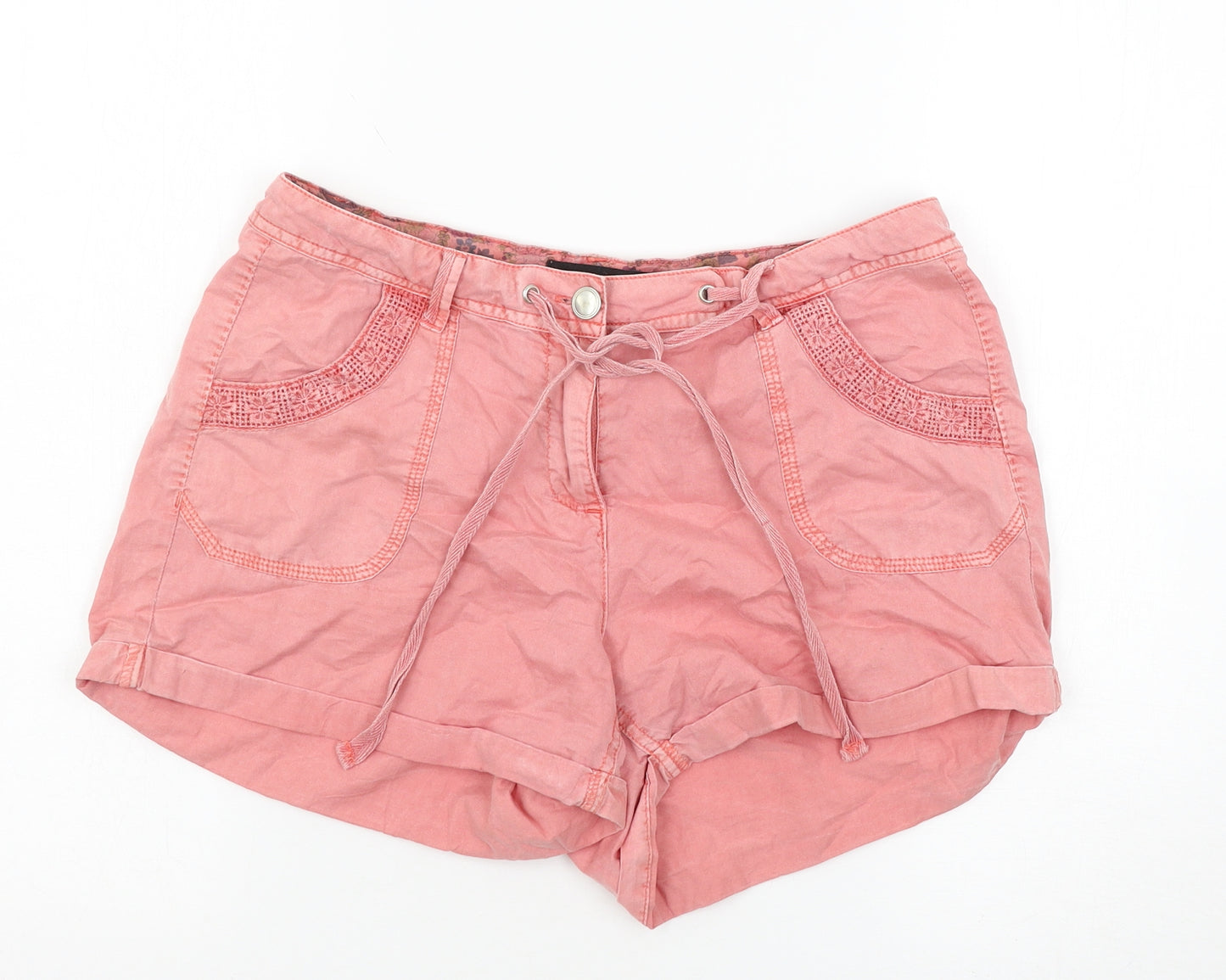 Dorothy Perkins Womens Pink   Cargo Shorts Size 10