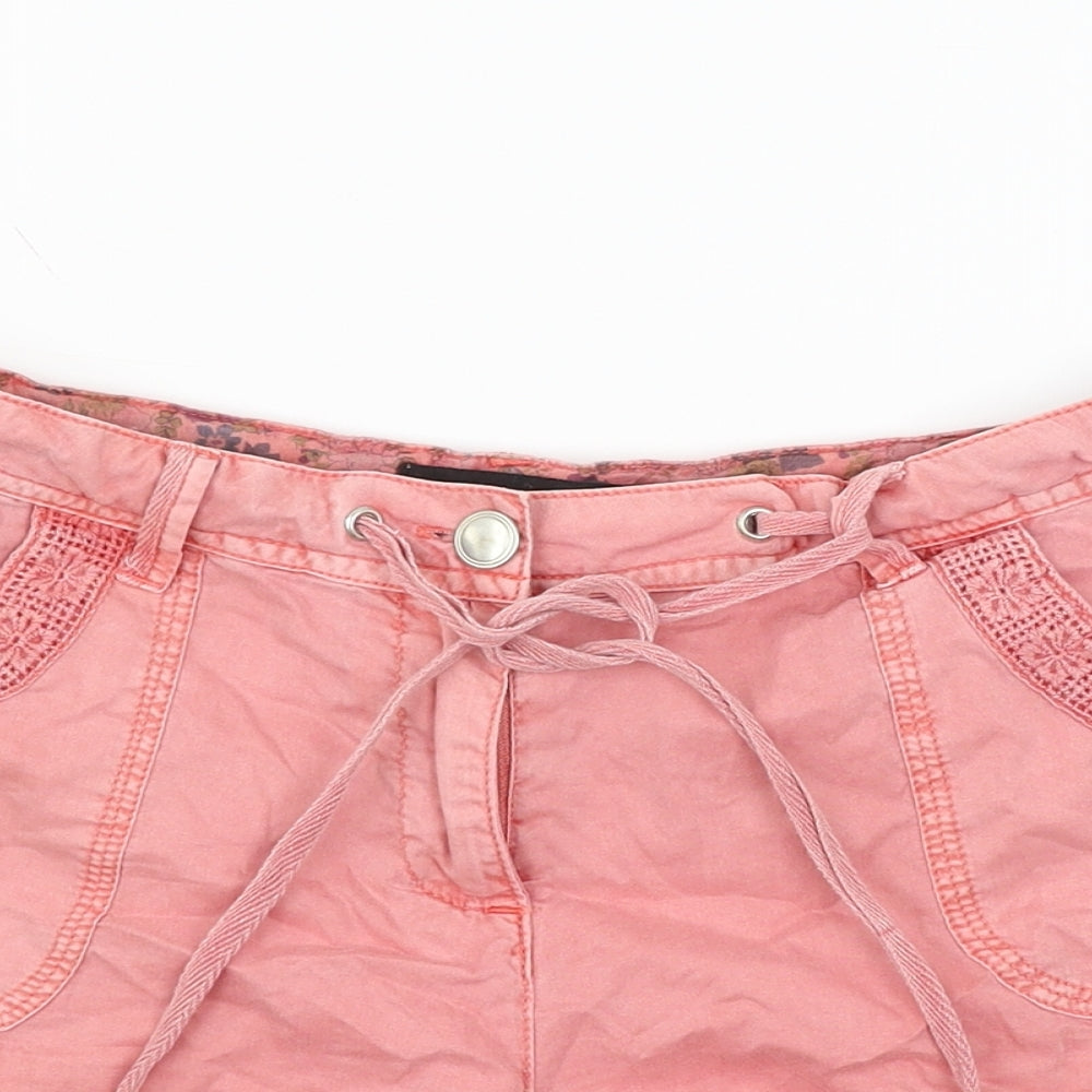 Dorothy Perkins Womens Pink   Cargo Shorts Size 10