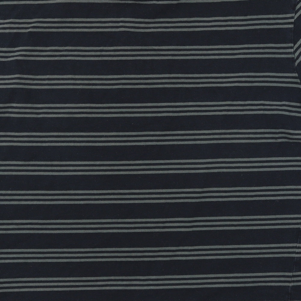 TU Mens Grey Striped   T-Shirt Size XL