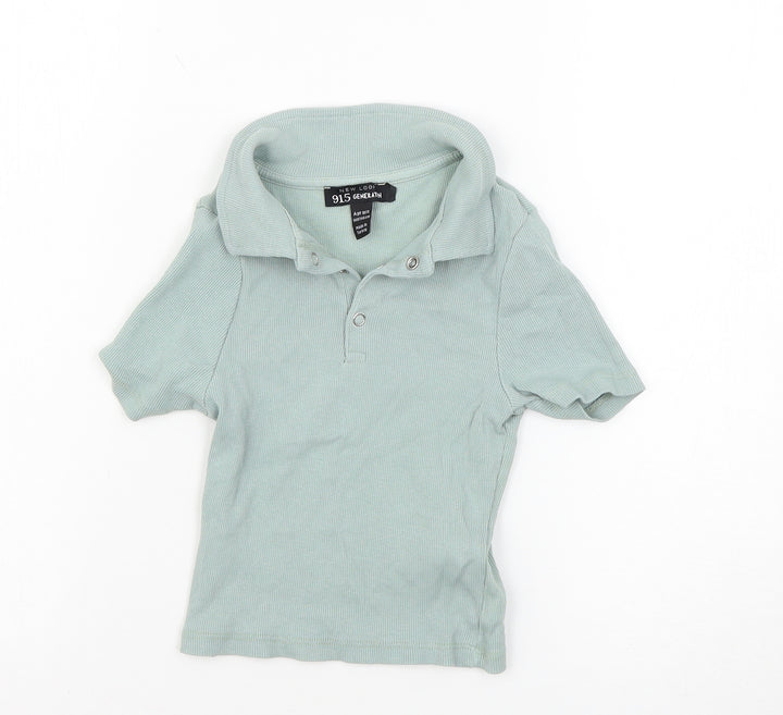New Look Girls Green Basic T-Shirt Size 10-11 Years