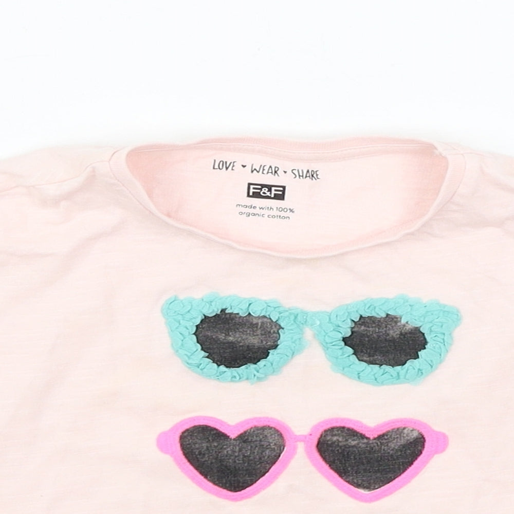 F&F Girls Pink   Basic T-Shirt Size 4-5 Years