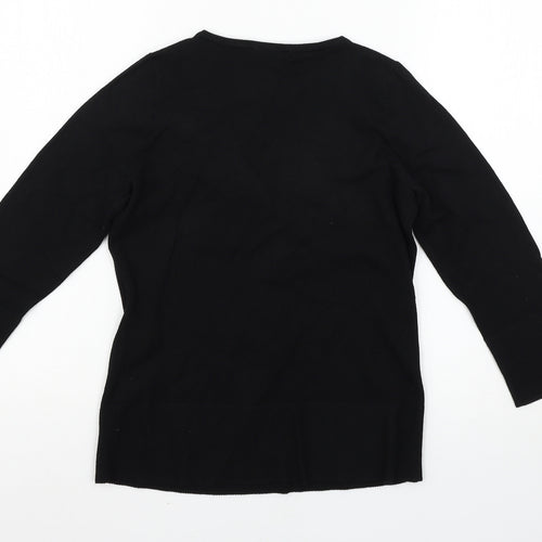 Linea Womens Black   Basic T-Shirt Size M