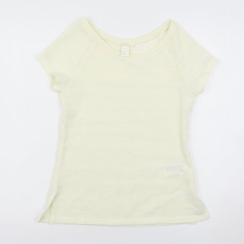 H&M Womens Ivory   Basic T-Shirt Size S