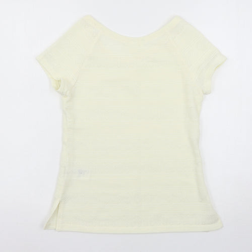 H&M Womens Ivory   Basic T-Shirt Size S