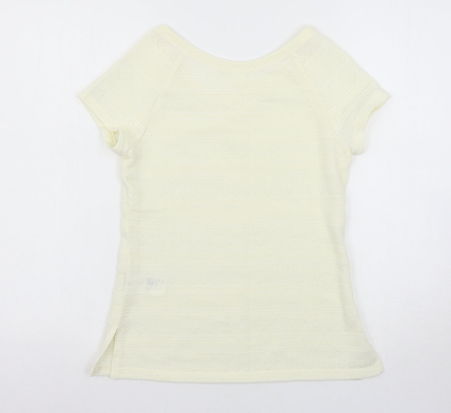 H&M Womens Ivory   Basic T-Shirt Size S