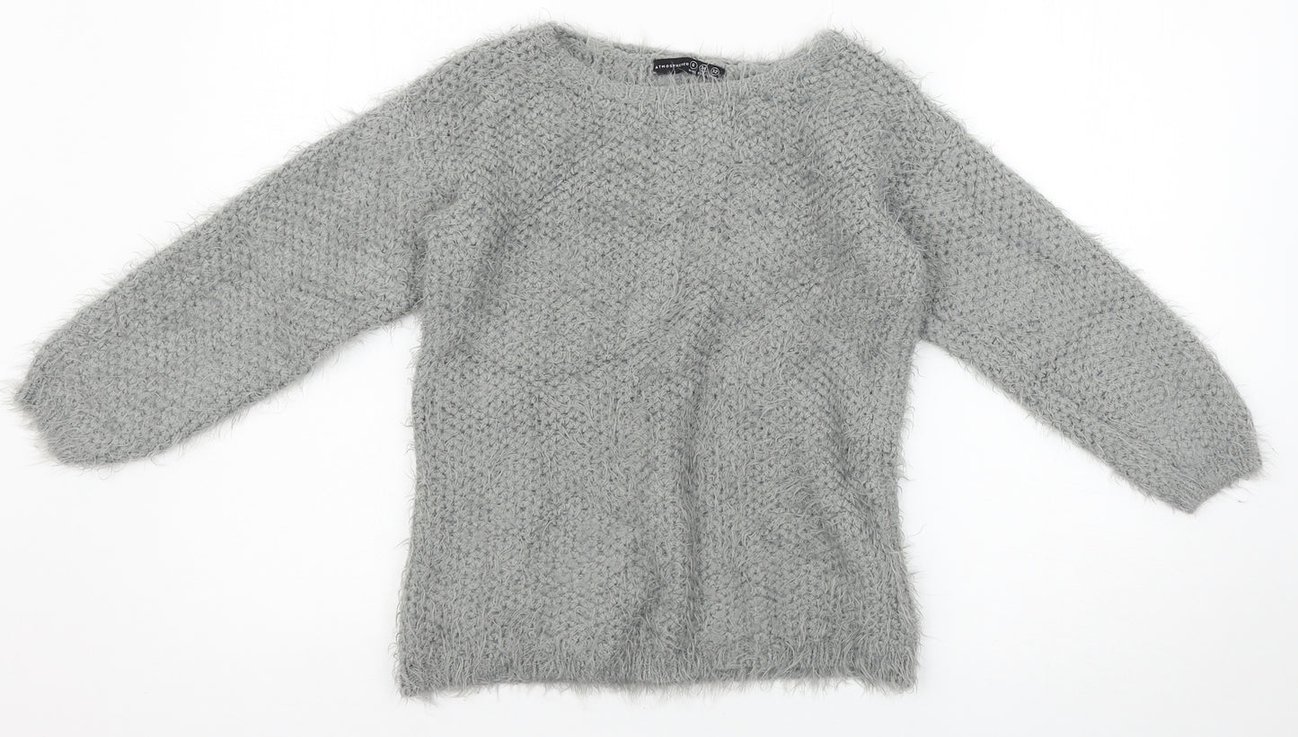 Atmosphere Womens Grey   Pullover Jumper Size S