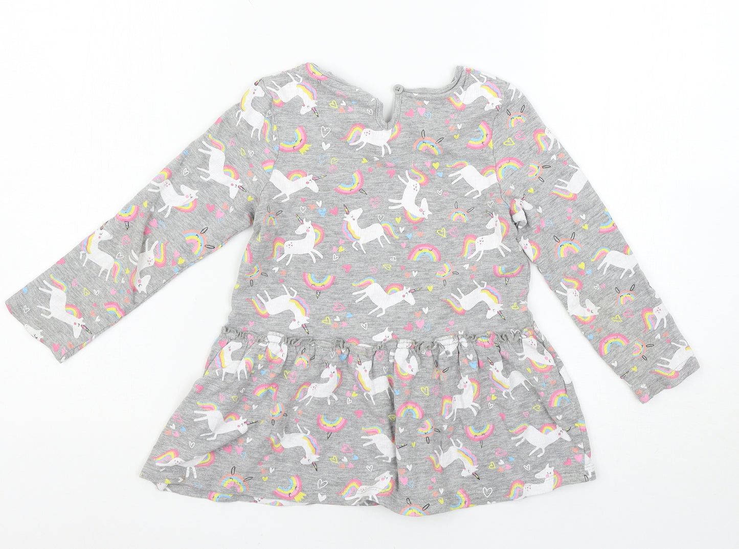 TU Girls Grey   Basic T-Shirt Size 3 Years