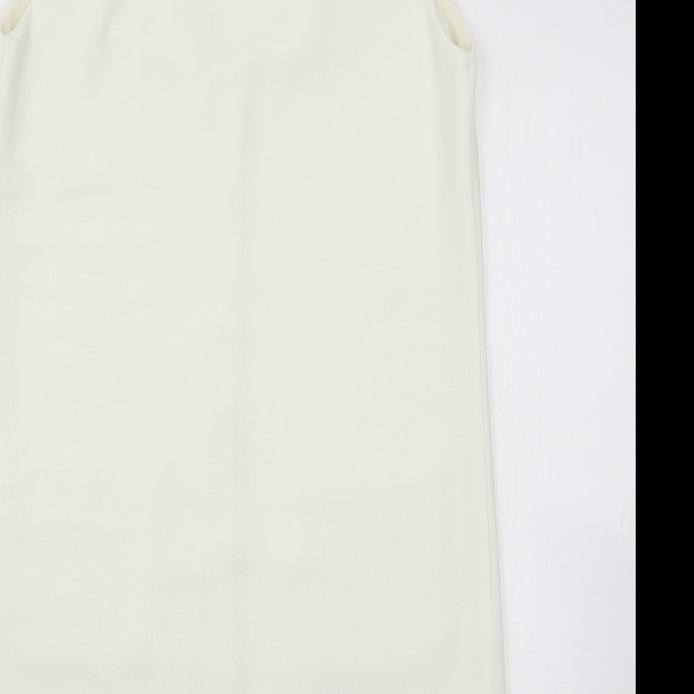 Topshop Womens White   Tank Dress  Size 6