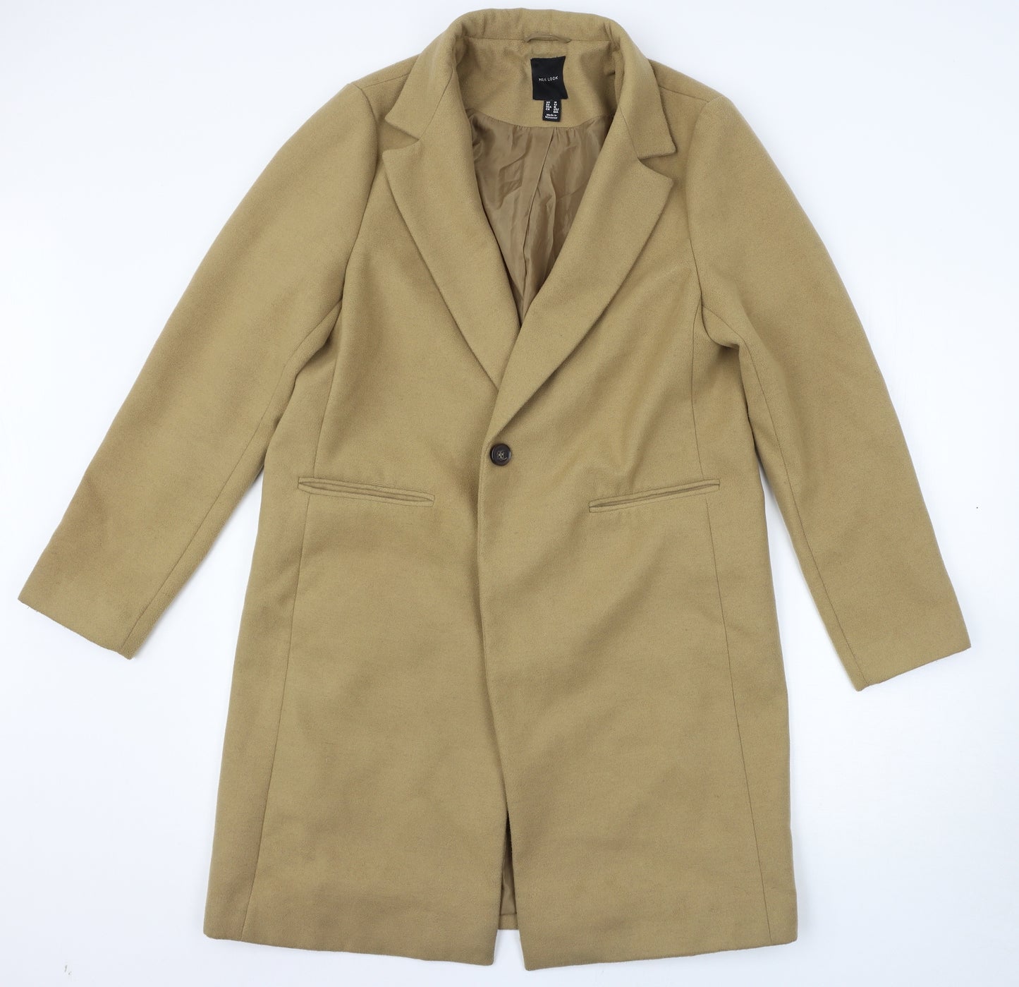 New Look Womens Brown   Trench Coat Coat Size 14