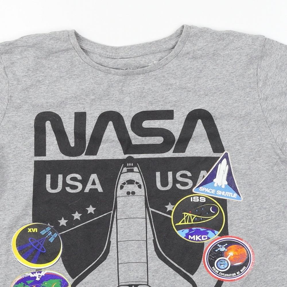 TU Boys Grey   Basic T-Shirt Size 11-12 Years