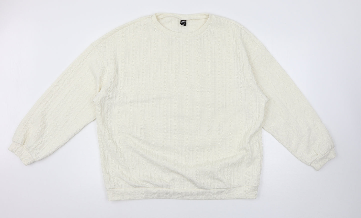 SheIn Womens Ivory   Pullover Jumper Size M