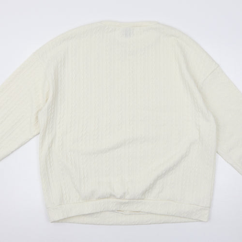 SheIn Womens Ivory   Pullover Jumper Size M