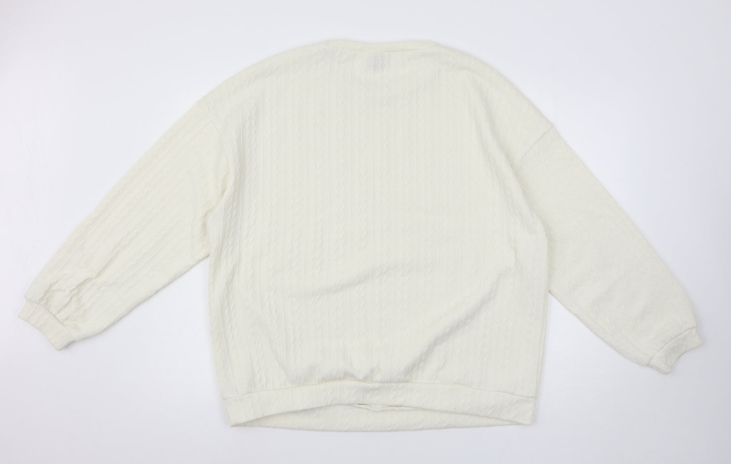 SheIn Womens Ivory   Pullover Jumper Size M