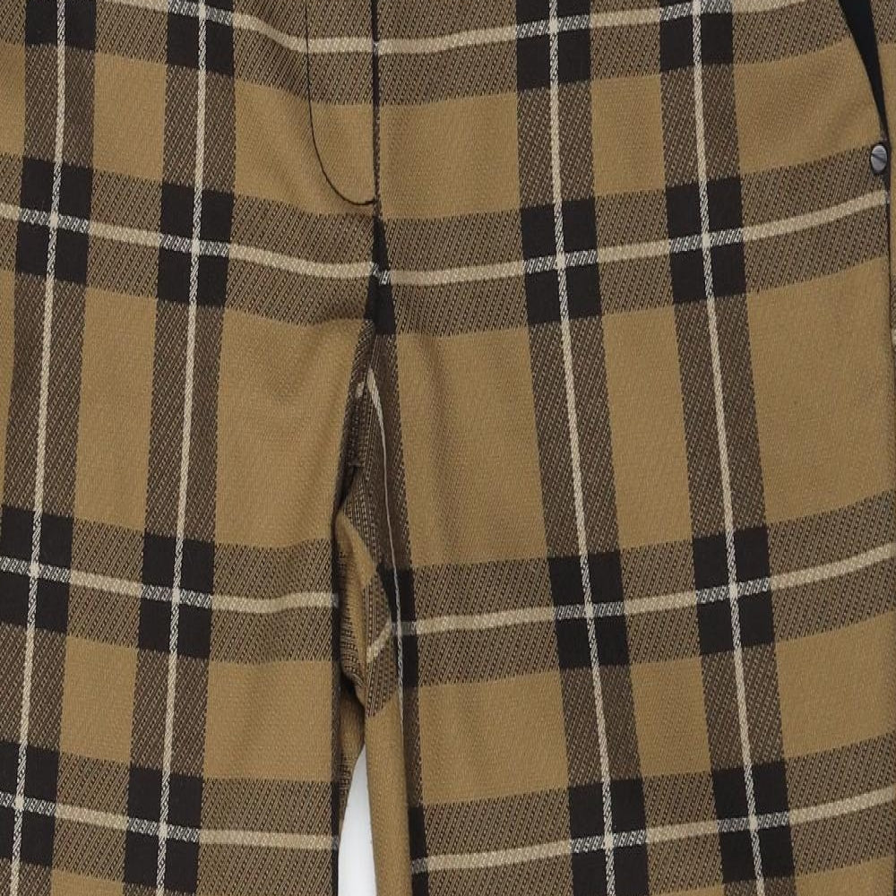 River Island Womens Brown Check  Trousers  Size 10 L27 in