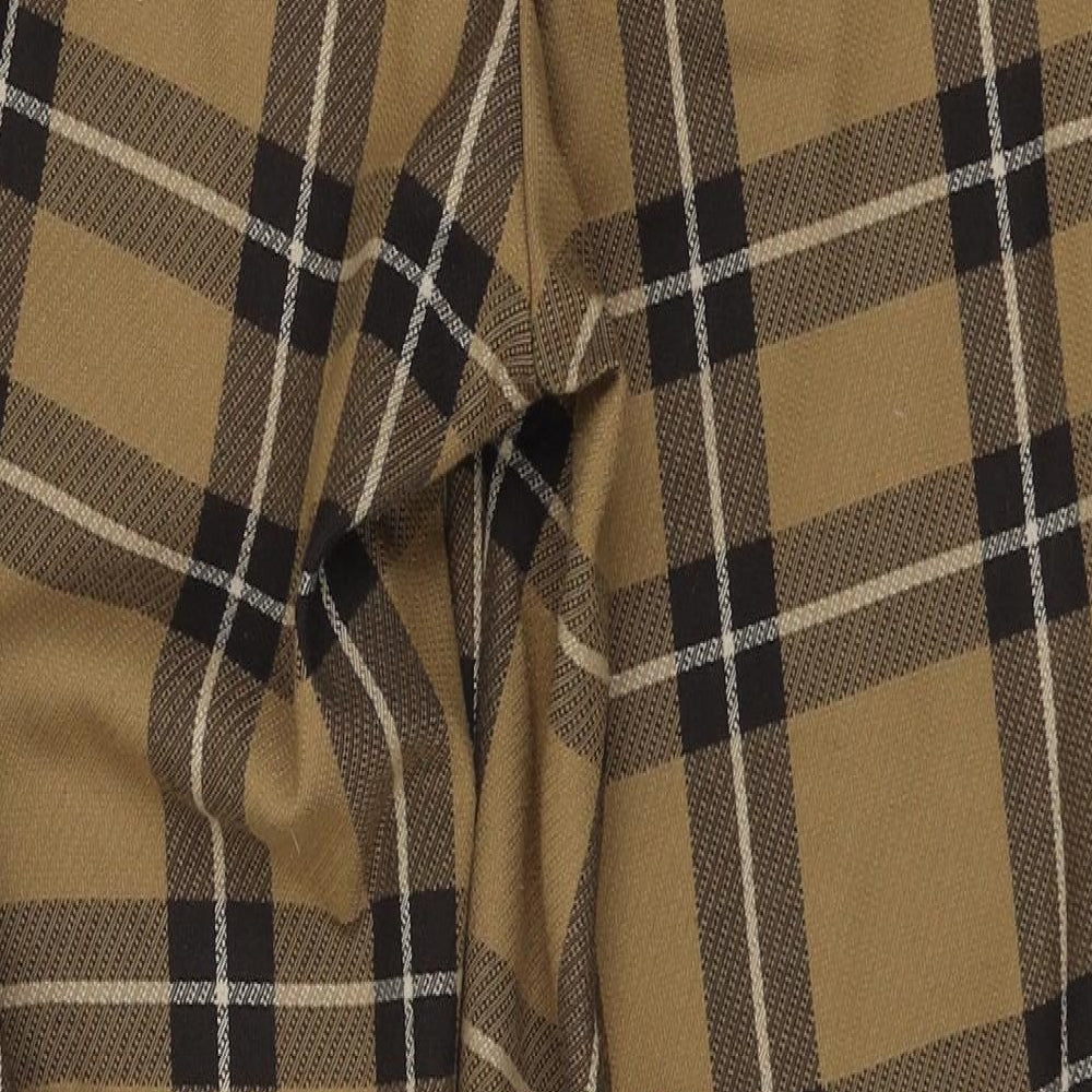 River Island Womens Brown Check  Trousers  Size 10 L27 in