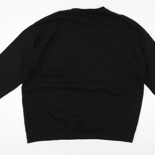 Missguided Womens Black   Pullover Sweatshirt Size M