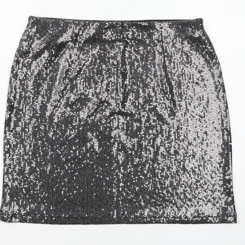 Marks and Spencer Womens Silver   Mini Skirt Size 12