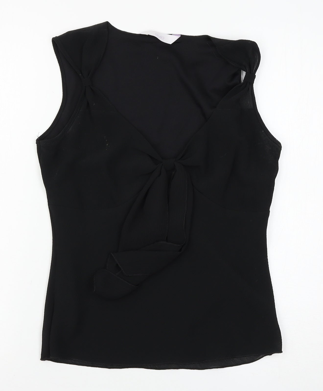evie Womens Black   Basic Blouse Size 12