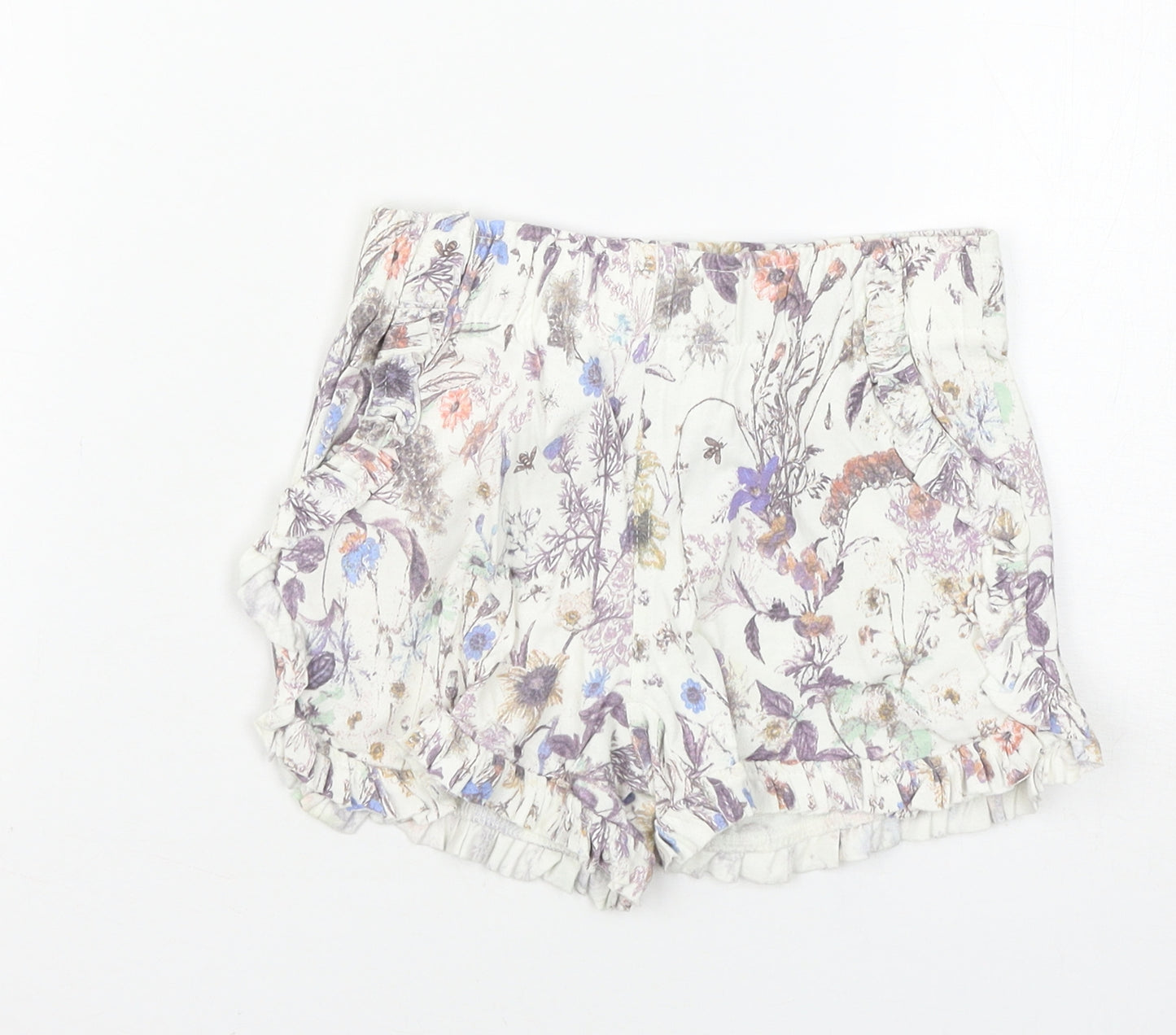 NEXT Girls Multicoloured Floral  Culotte Shorts Size 6 Years