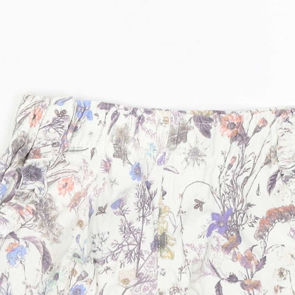 NEXT Girls Multicoloured Floral  Culotte Shorts Size 6 Years