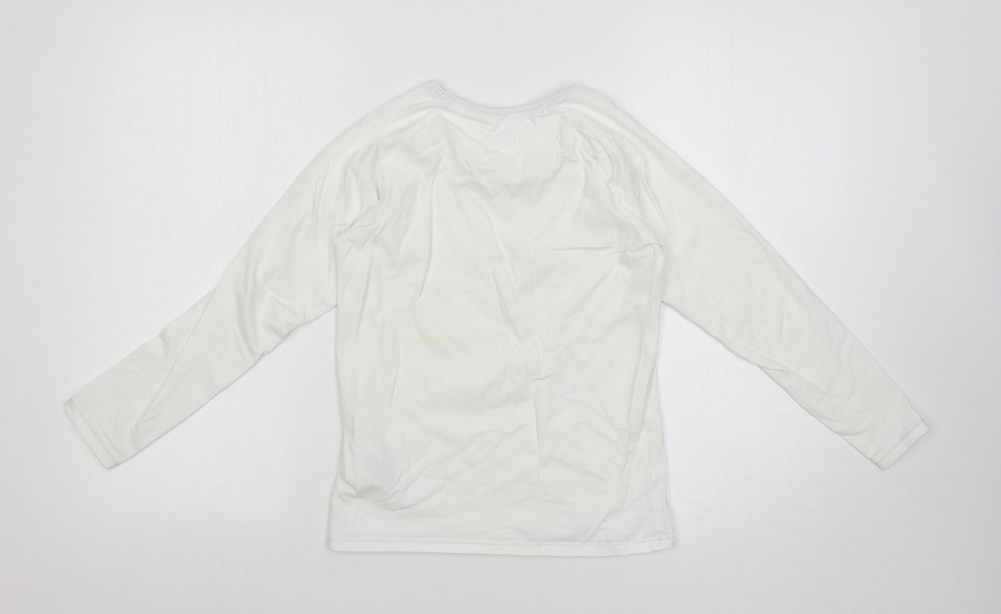 Marks and Spencer Girls White   Basic T-Shirt Size 9-10 Years