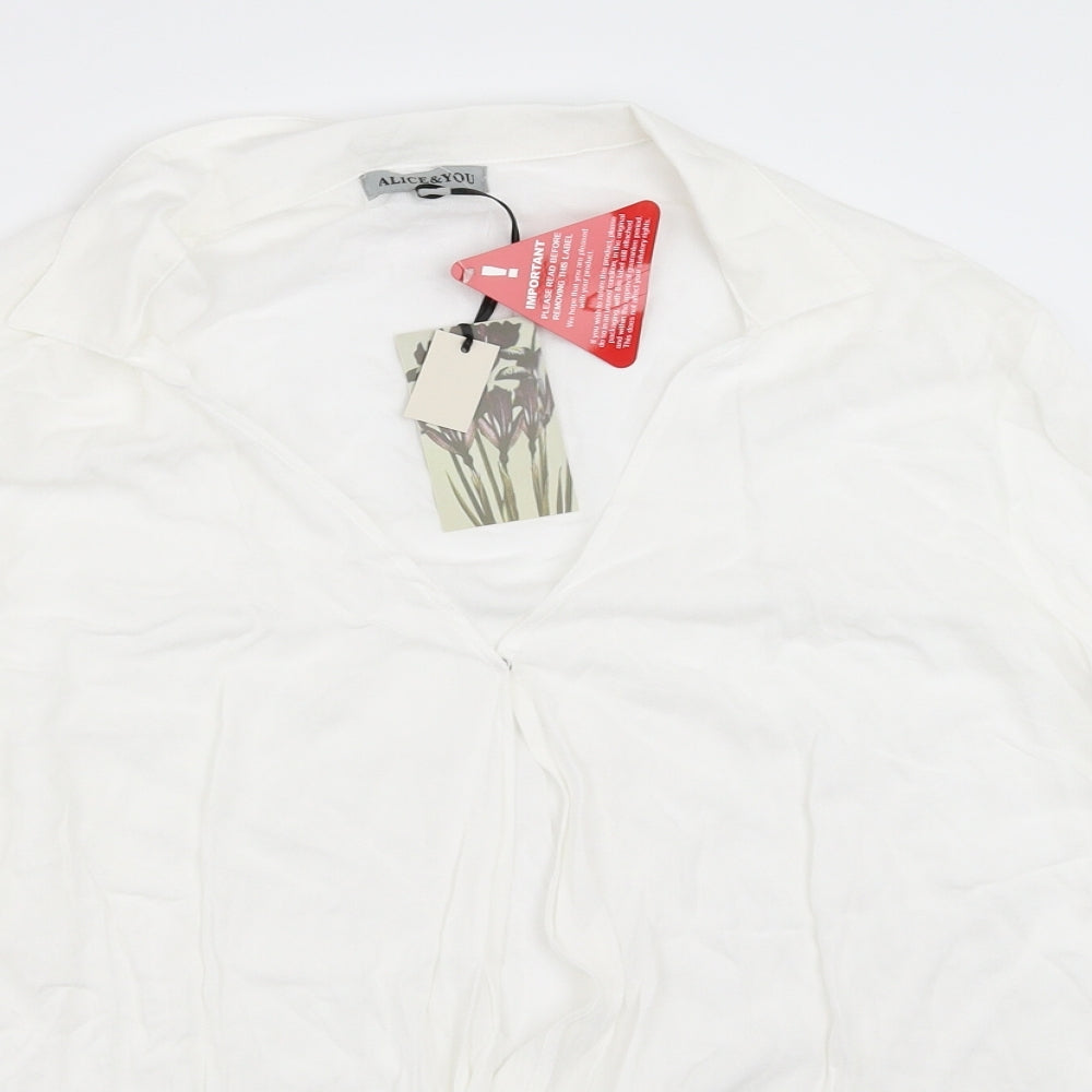 Alice & You Womens White   Basic Blouse Size 18