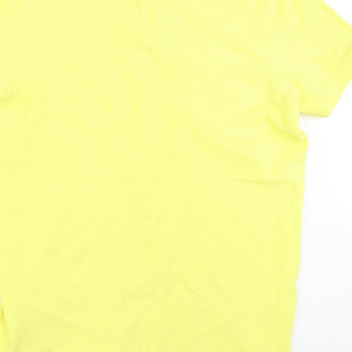 Twisted Soul Mens Yellow    Polo Size M