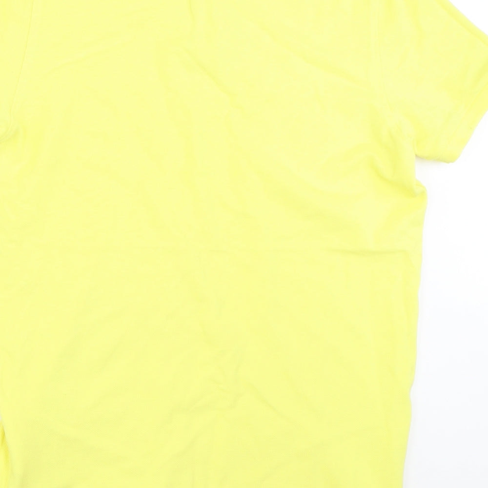 Twisted Soul Mens Yellow    Polo Size M