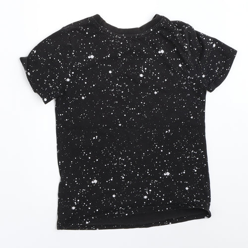 H&M Boys Black   Basic T-Shirt Size 7-8 Years  - star wars