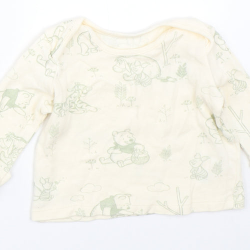 George Boys Ivory   Basic T-Shirt Size 0-3 Months  - disney