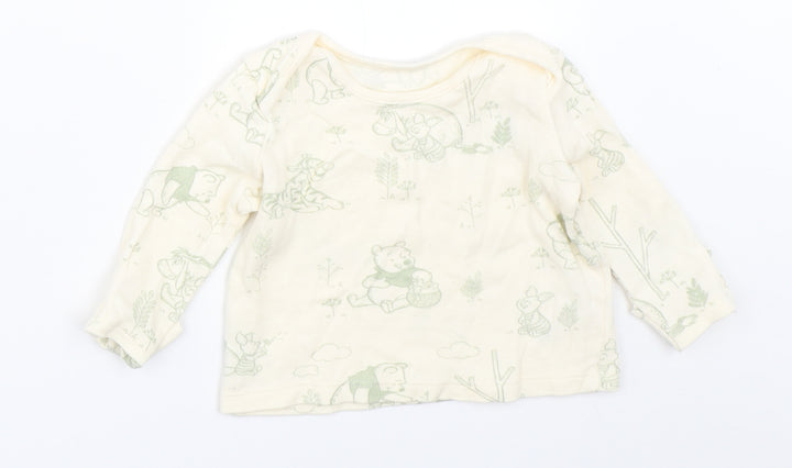 George Boys Ivory Basic T-Shirt Size 0-3 Months - disney