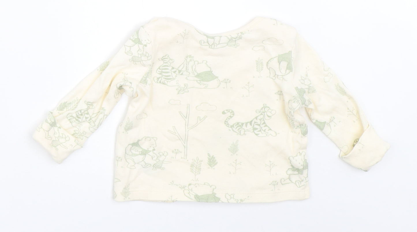 George Boys Ivory   Basic T-Shirt Size 0-3 Months  - disney