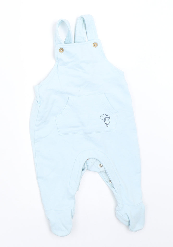 Marks and Spencer Boys Blue   Dungaree One-Piece Size 0-3 Months