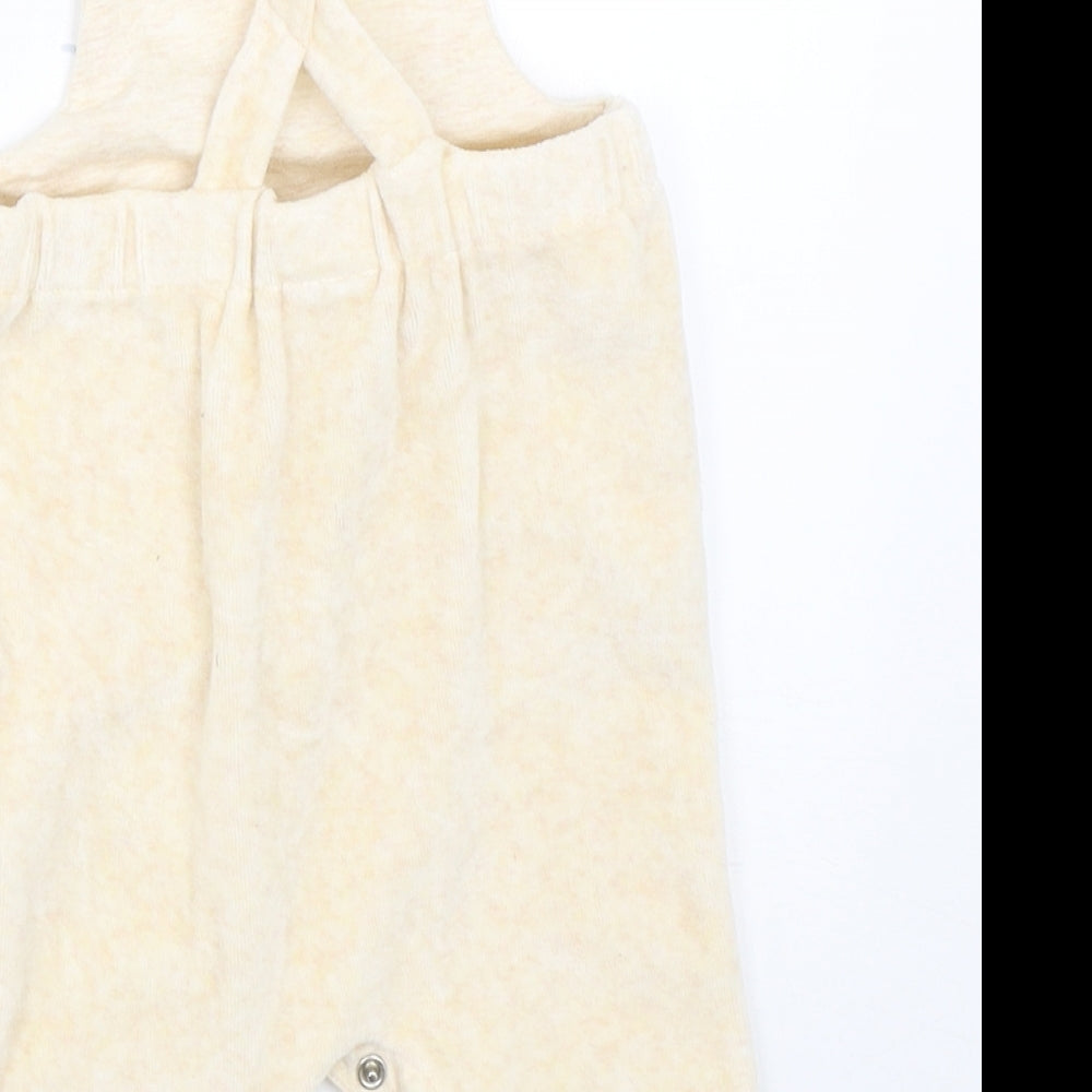 NEXT Boys Beige   Dungaree One-Piece Size 3-6 Months