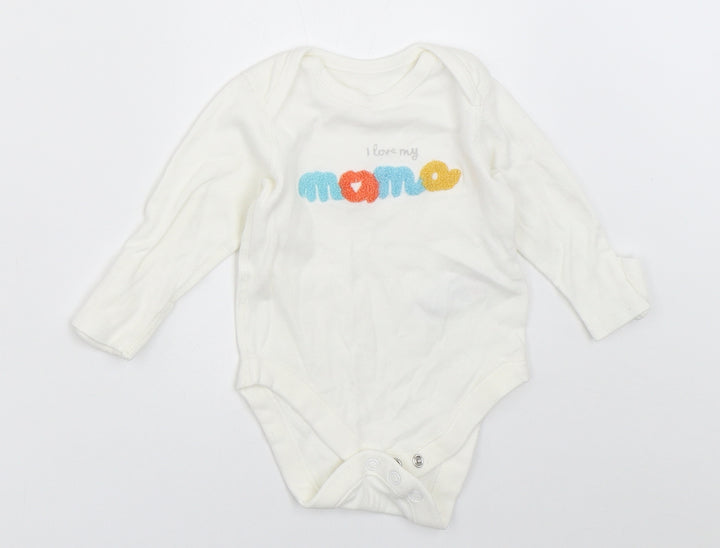 Marks and Spencer Baby White Leotard One-Piece Size 0-3 Months