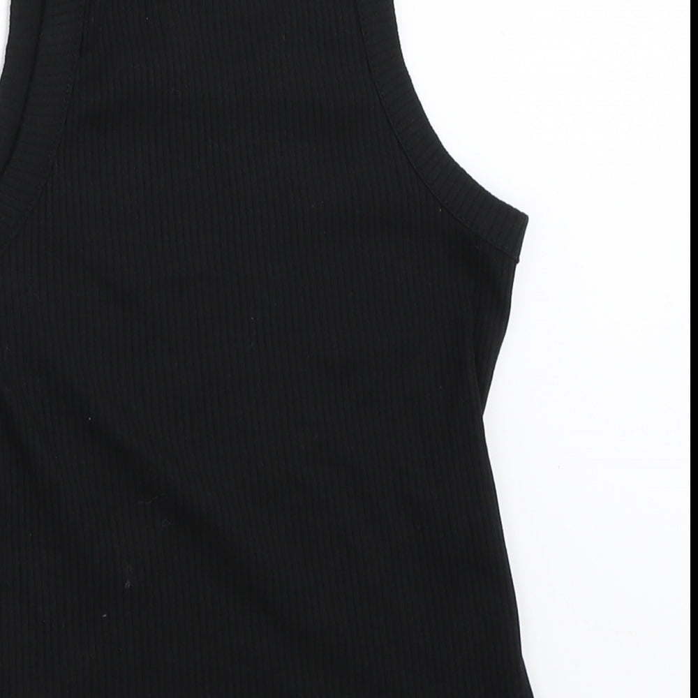 Monki Womens Black   Basic Tank Size S