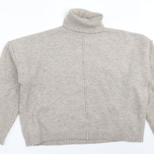 Missguided Womens Beige   Pullover Jumper Size 8